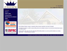 Tablet Screenshot of crown-roofing.co.uk